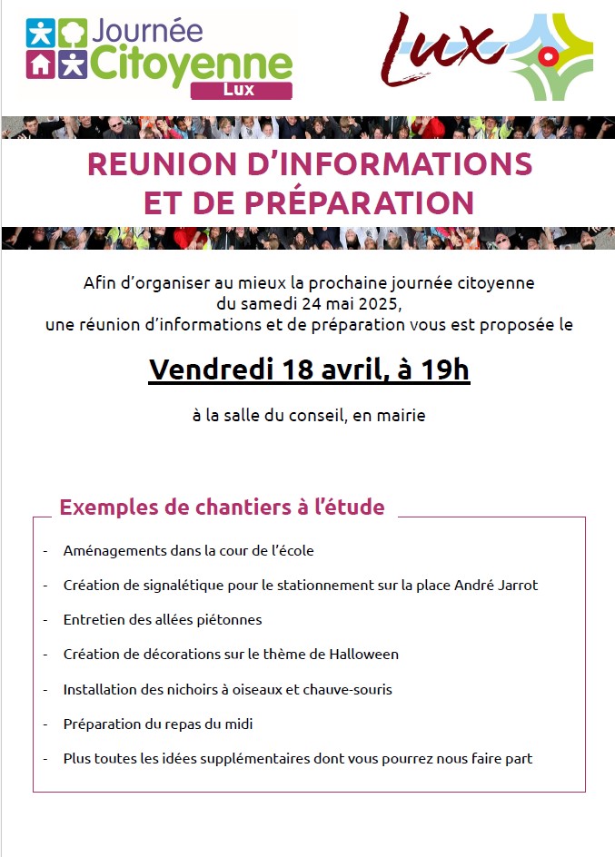 journée cit. préparation